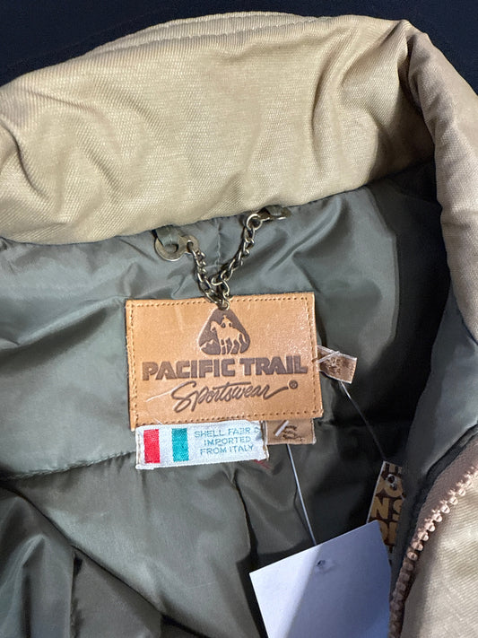 1980s Pacific Trail Sportswear Tan Bomber Jacket (M)