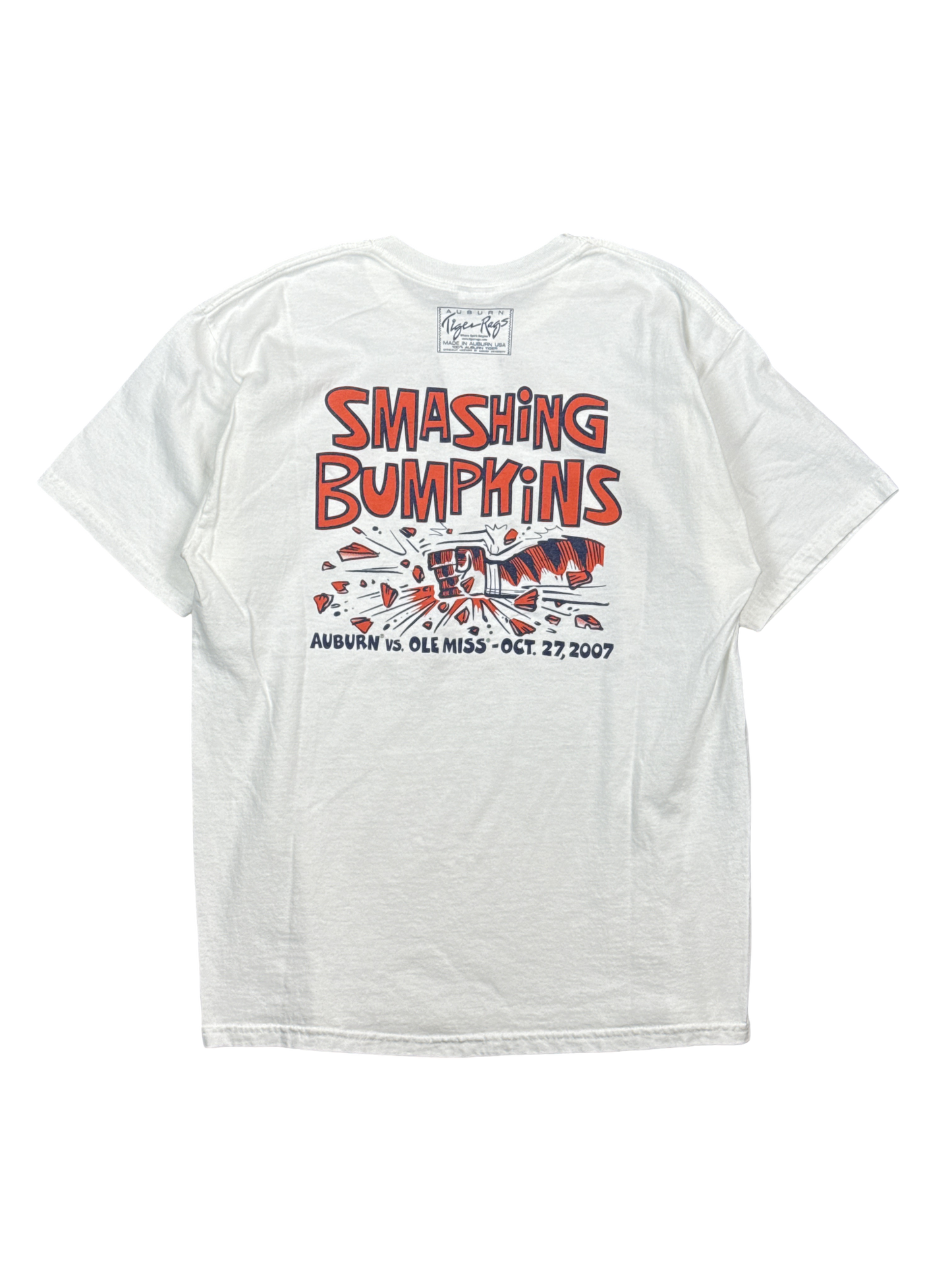 2007 Auburn Tigers 'Trick or Treat Smell My Feet' Graphic Tee (L)