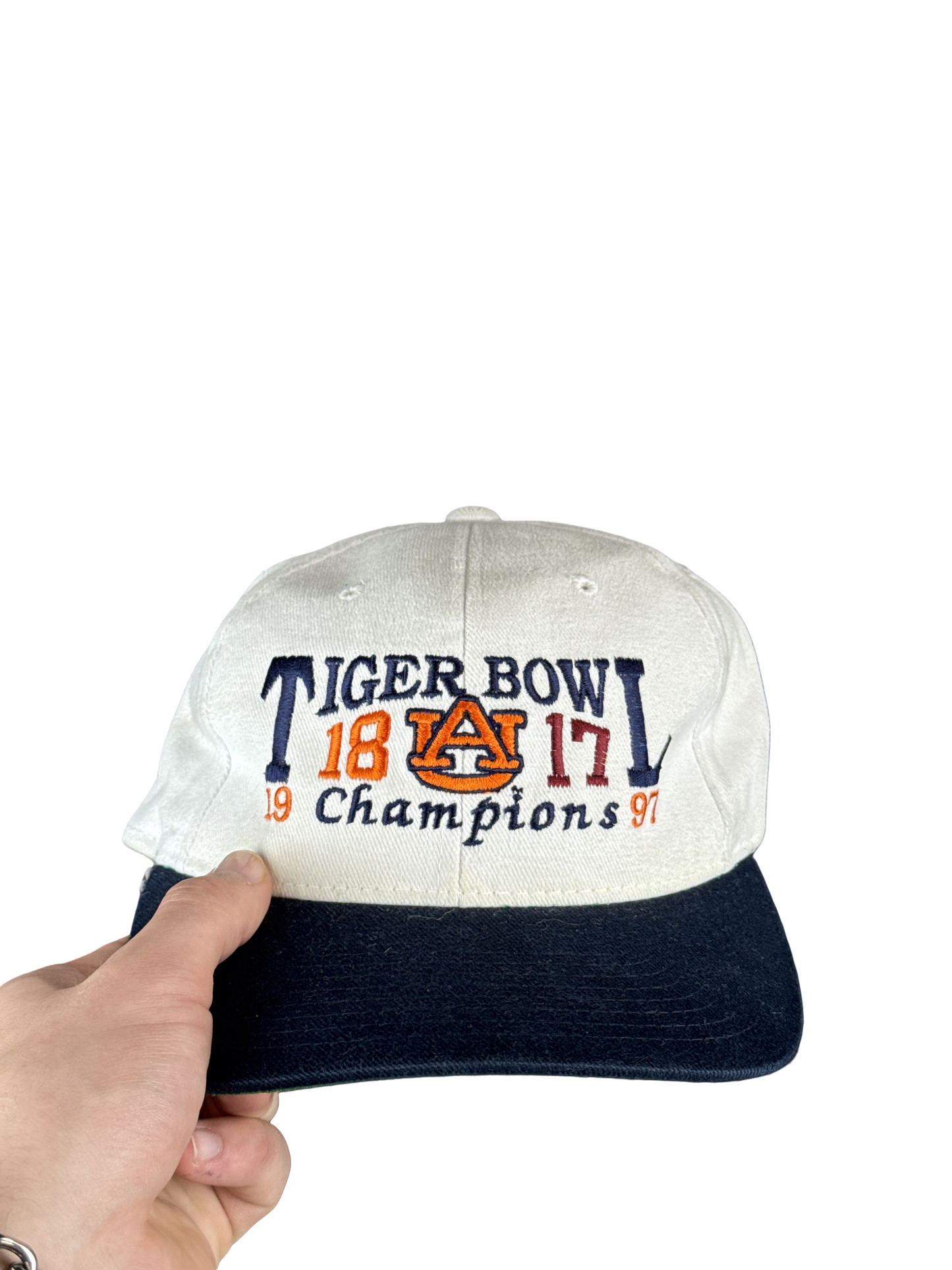 1990s Auburn Tigers Tiger Bowl Champions Snapback Hat (OS)
