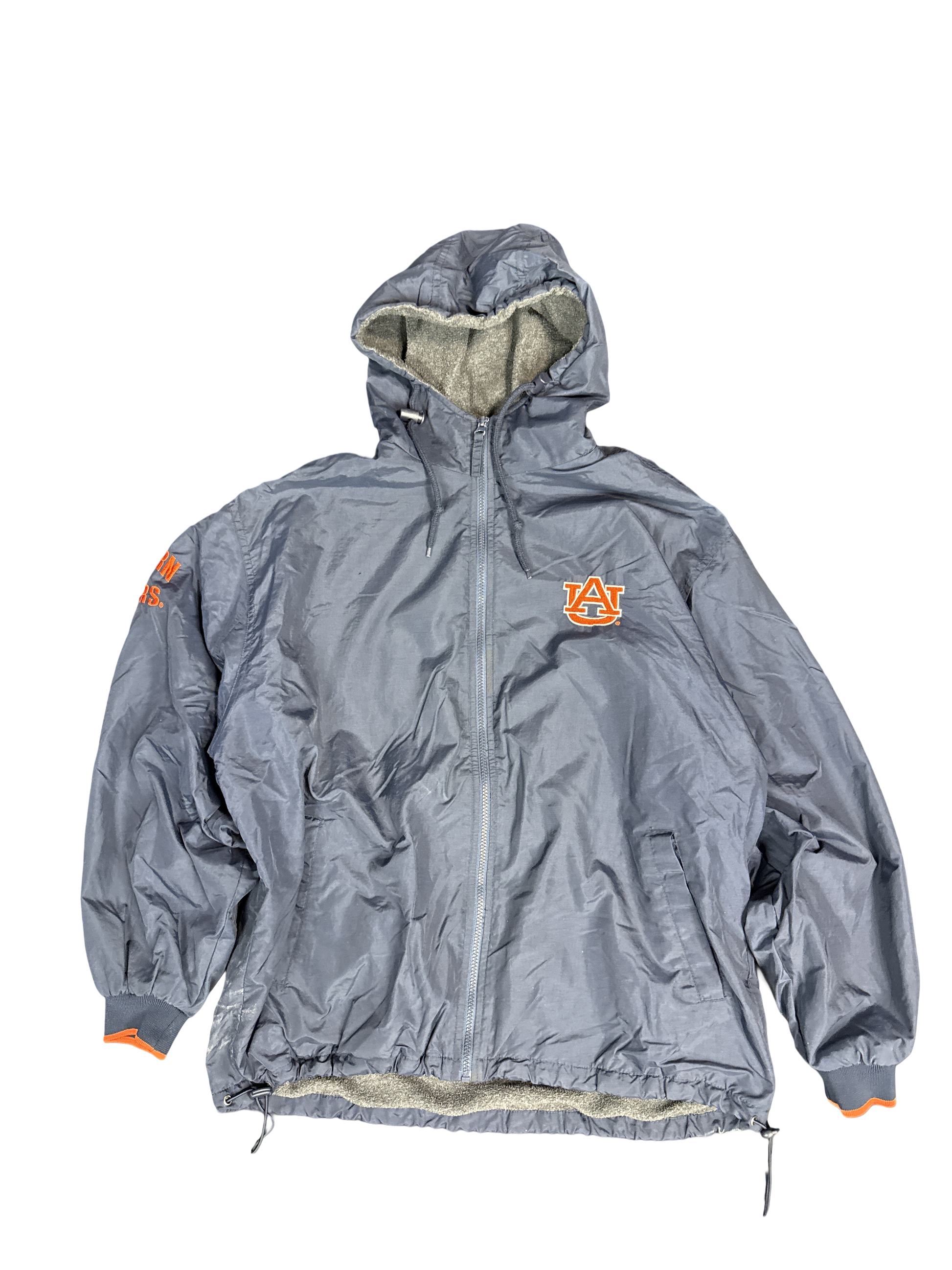 1990s Auburn Crable Sportswear Hooded Windbreaker (XL)