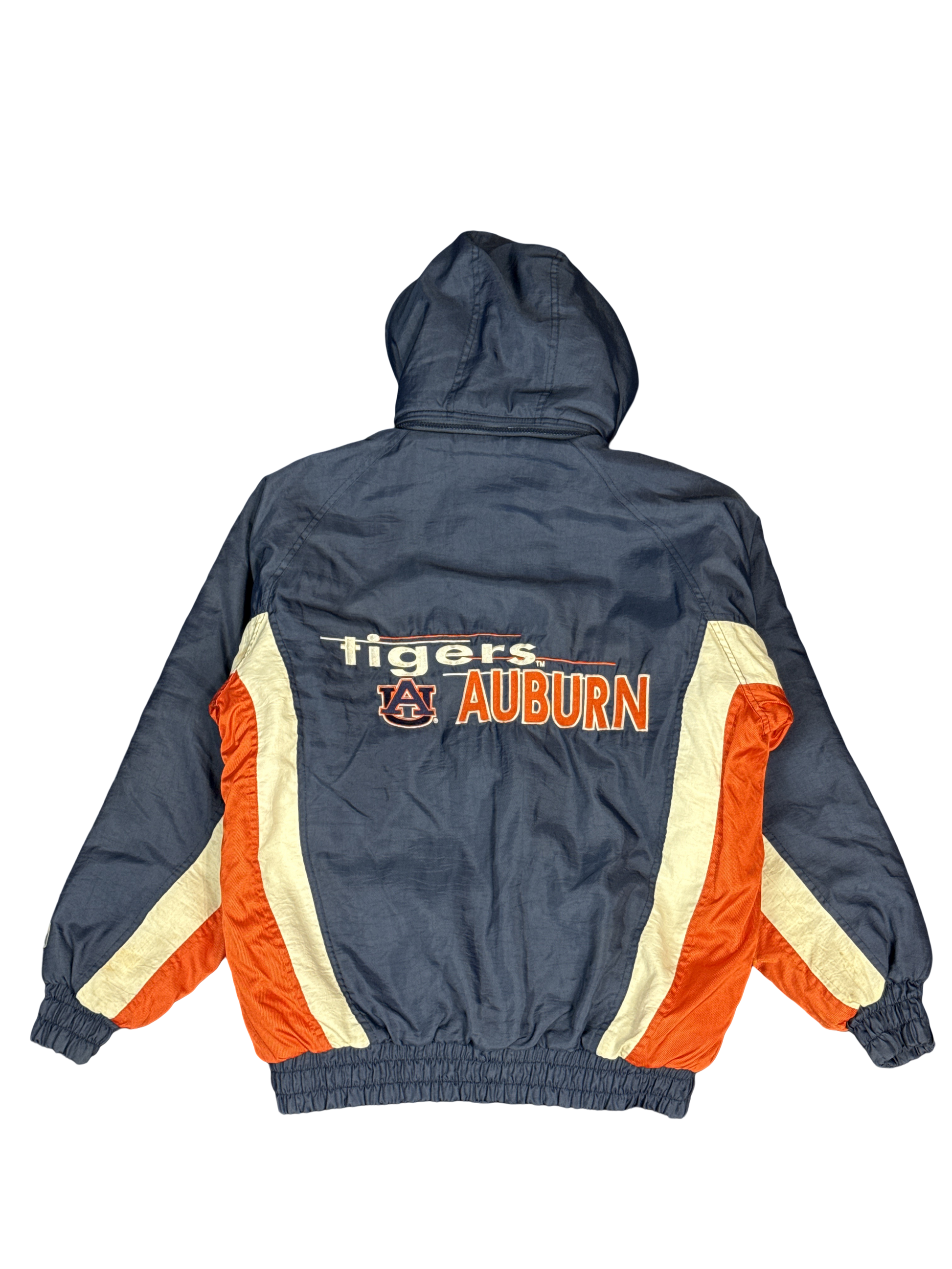 1990s Auburn Tigers Logo 7 Windbreaker Jacket (M)