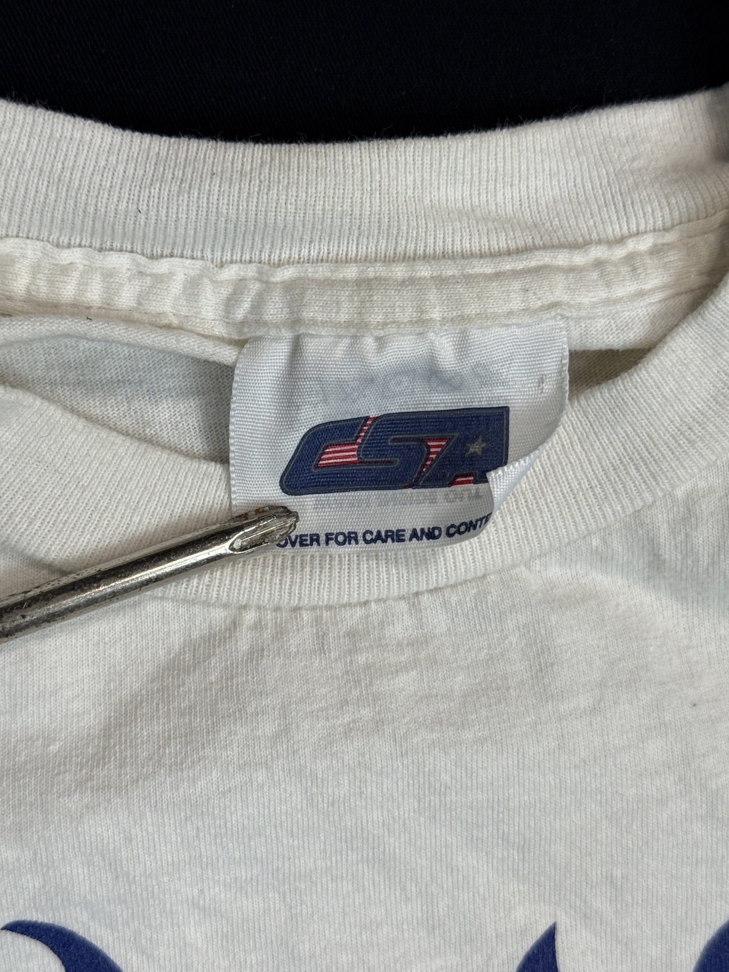 1990s Braves Flaming Baseball Graphic Tee (XL)