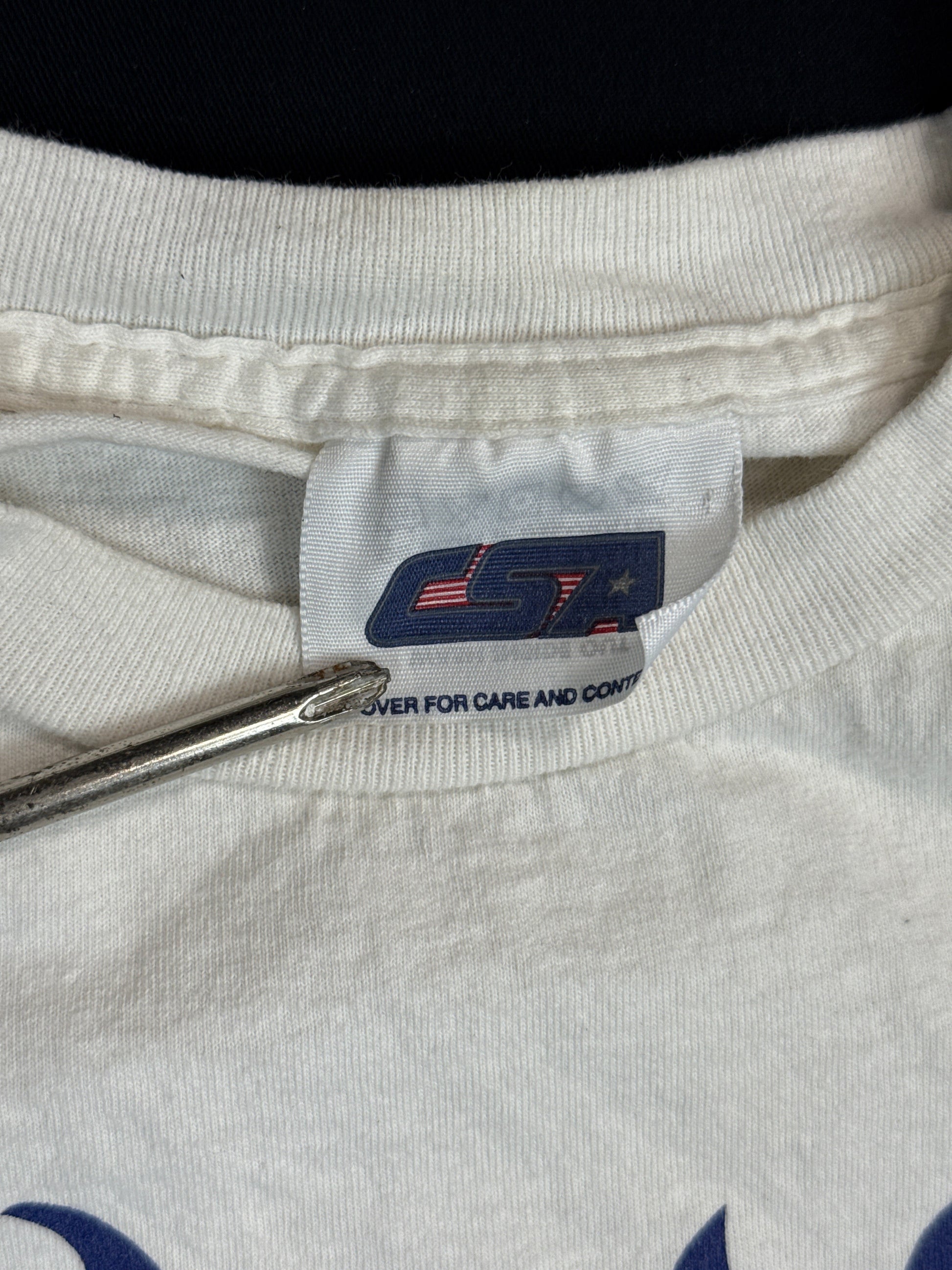 1990s Braves Flaming Baseball Graphic Tee (XL)