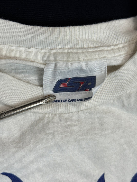 1990s Braves Flaming Baseball Graphic Tee (XL)