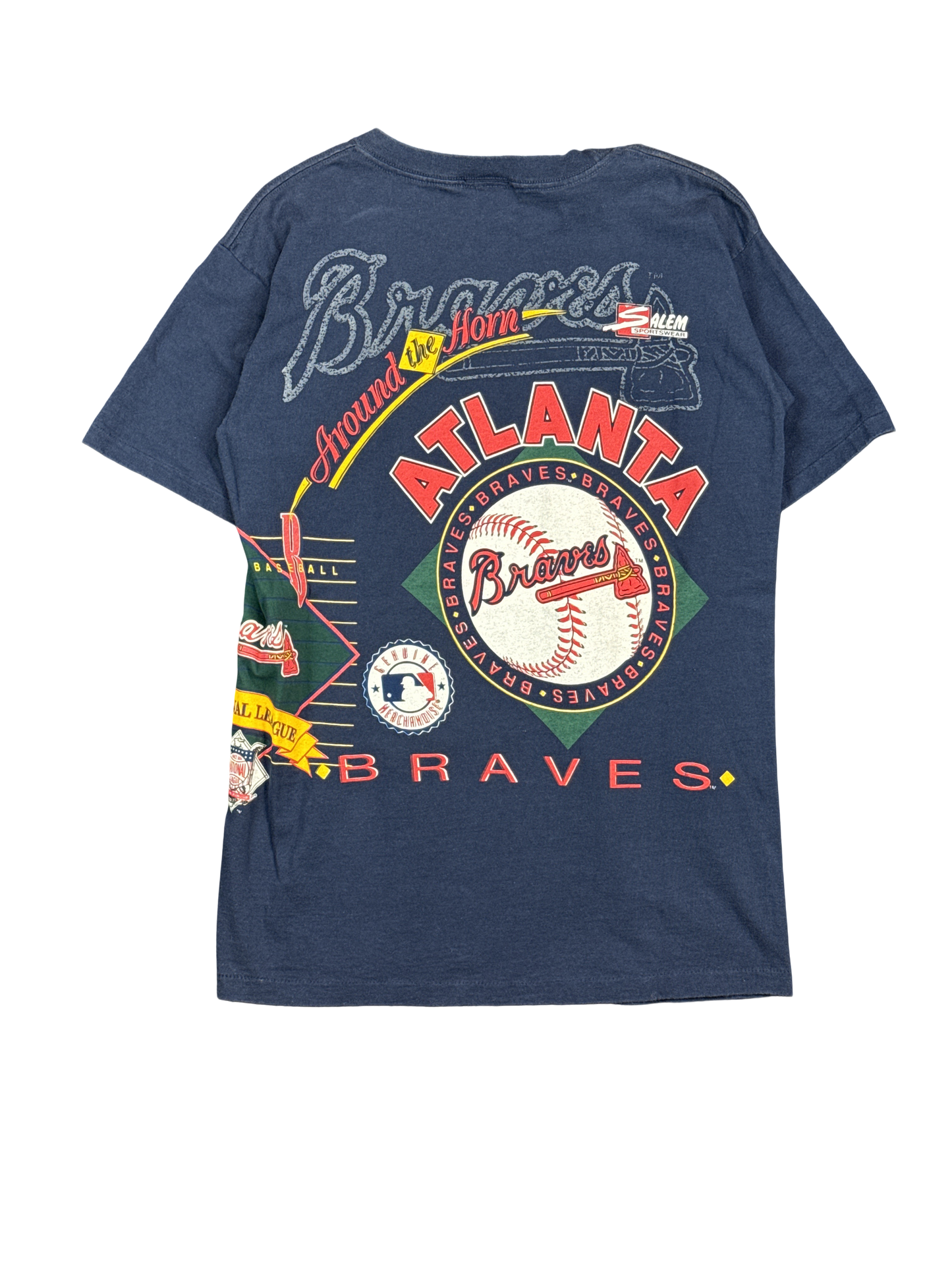 1990s Atlanta Braves Salem Sportswear Graphic Tee (M)