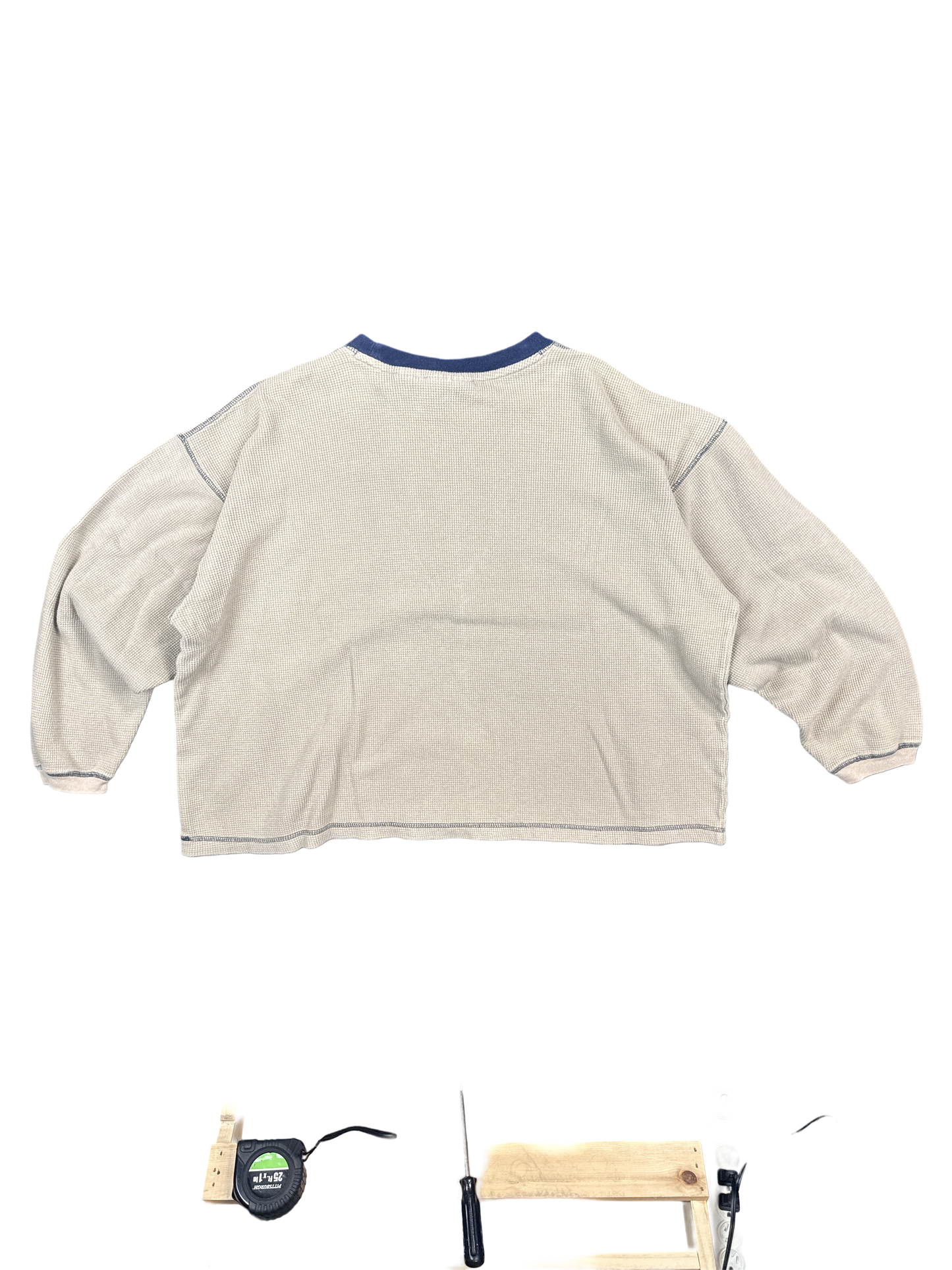 Faded Glory Khaki Thermal Pullover (XL)