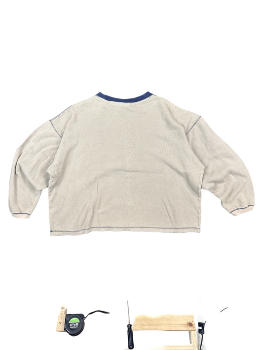 Faded Glory Khaki Thermal Pullover (XL)