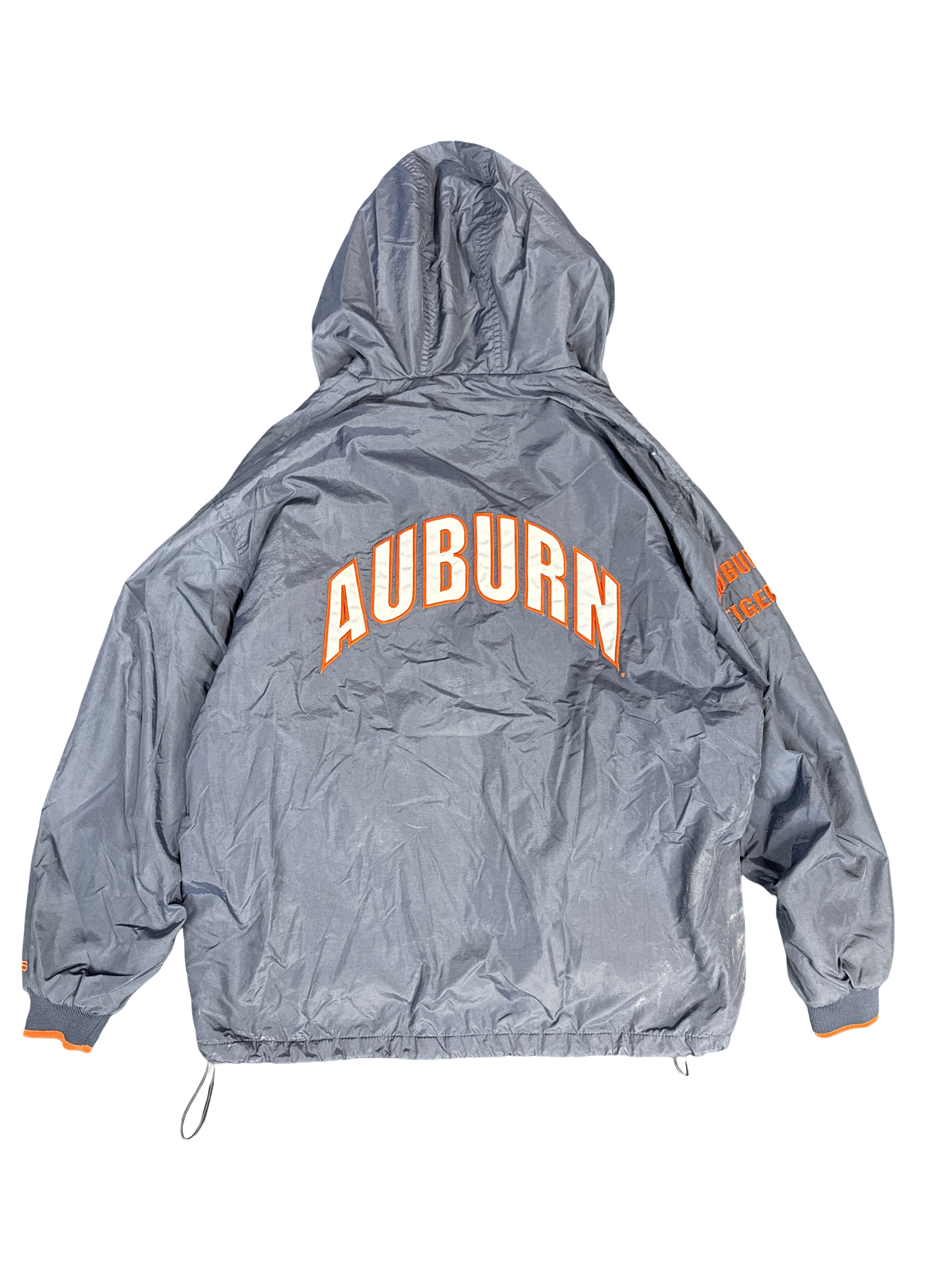 1990s Auburn Crable Sportswear Hooded Windbreaker (XL)