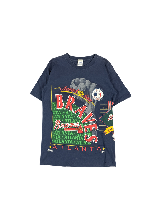 1990s Atlanta Braves Salem Sportswear Graphic Tee (M)