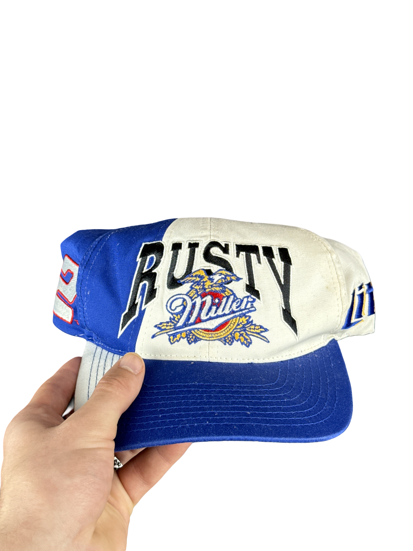 1990s Rusty Wallace Miller Lite NASCAR Racing Hat (Adjustable)
