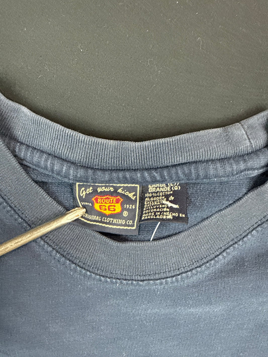 Route 66 Original Clothing Co. Blue Stripe Long Sleeve Tee (L)