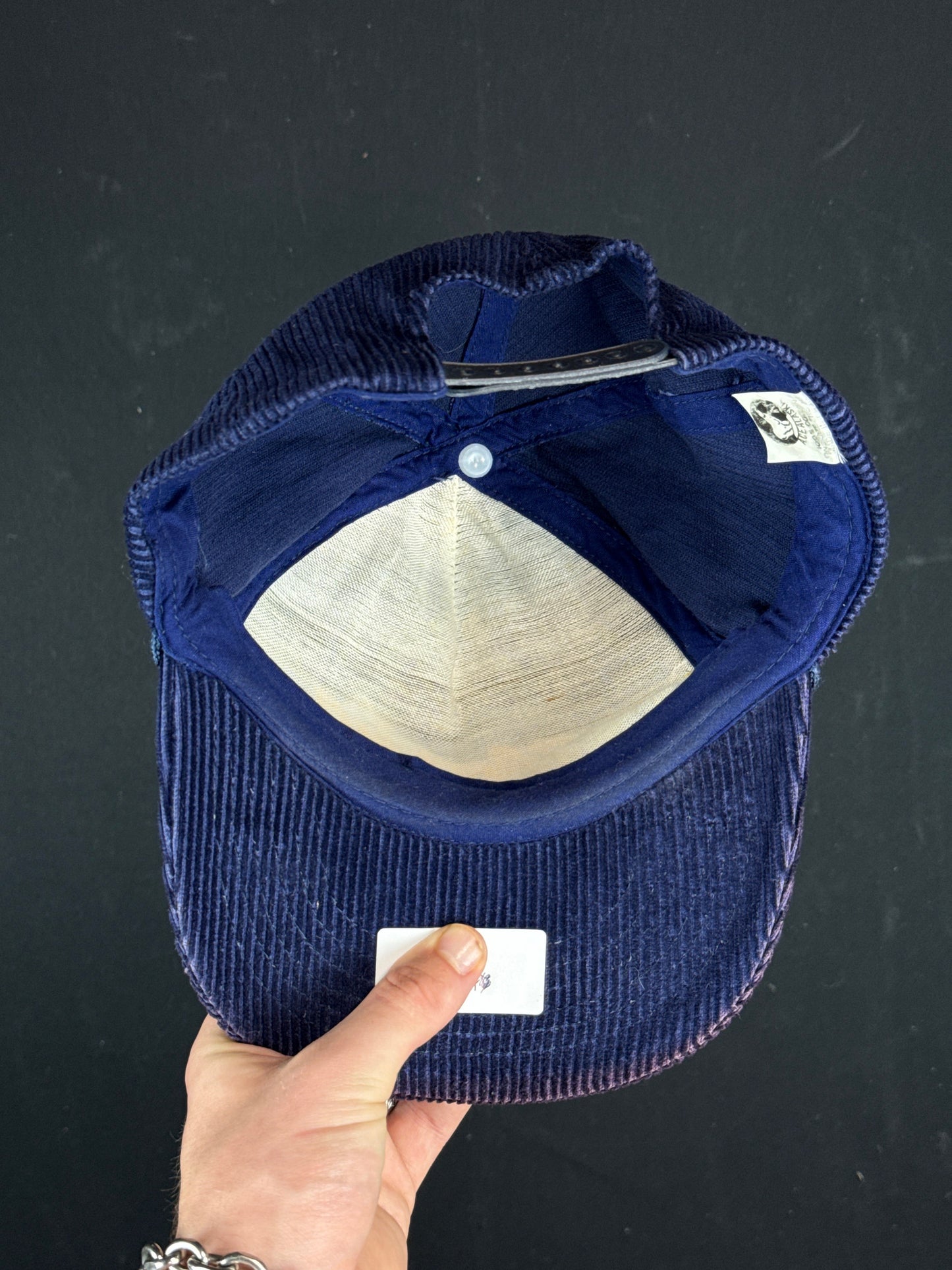 Corduroy Alaska Script Snapback Hat (M)