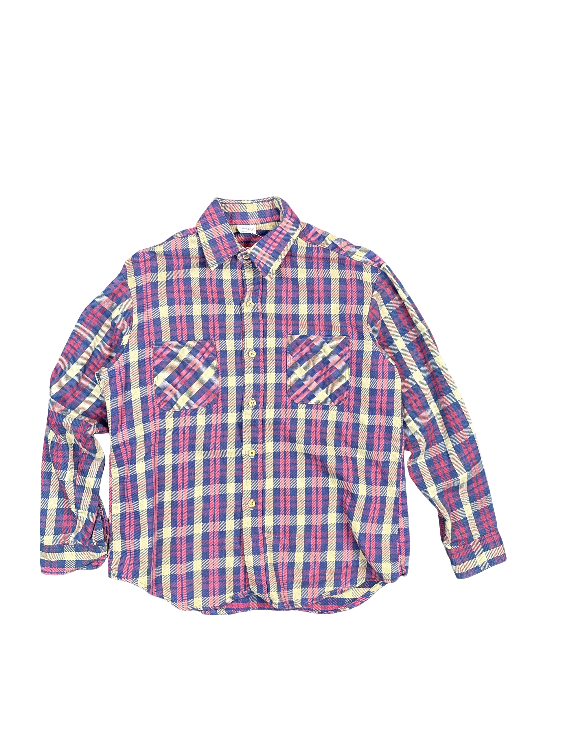 1990s Big Mac Plaid Flannel Shirt (L)