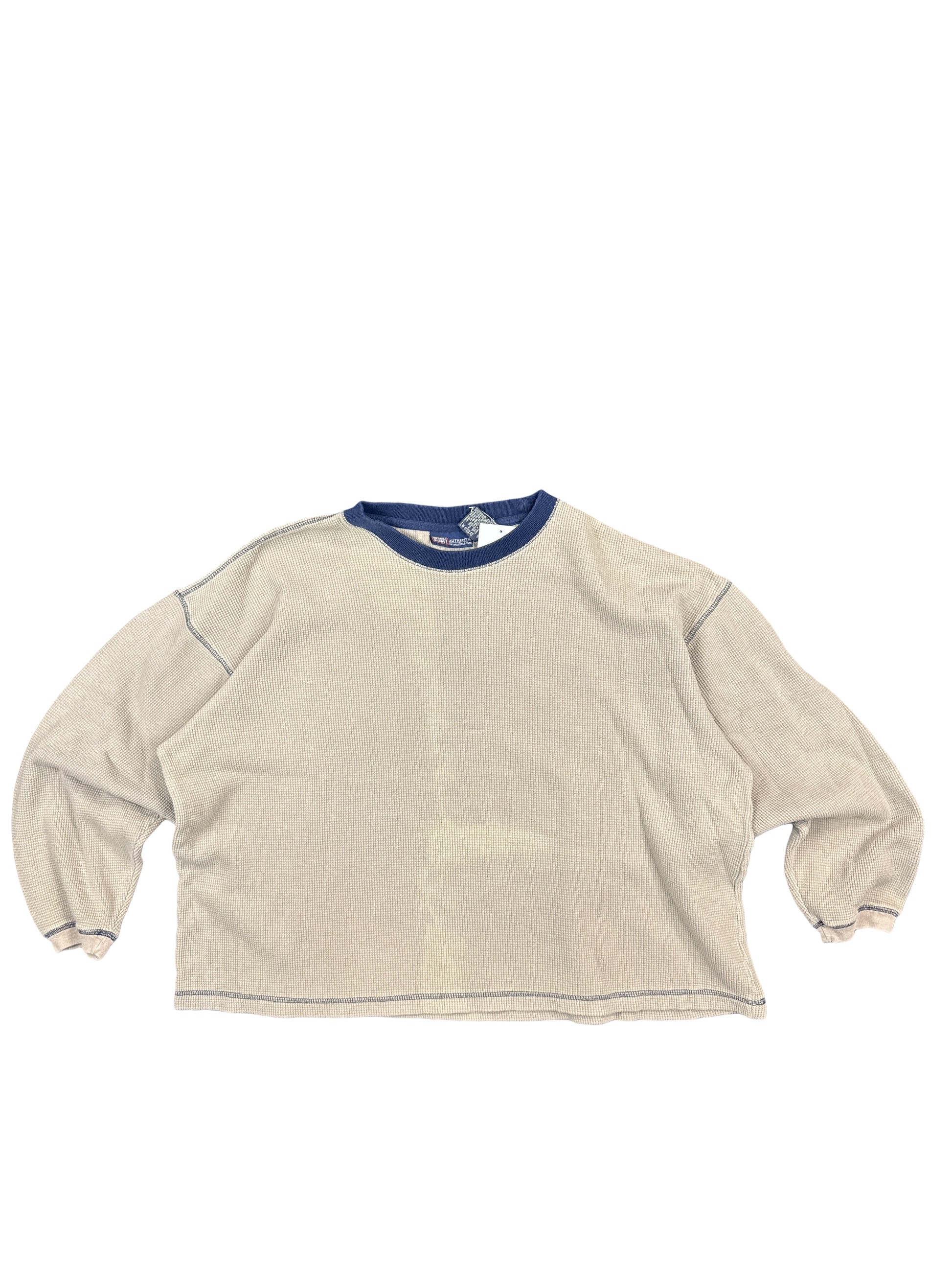 Faded Glory Khaki Thermal Pullover (XL)
